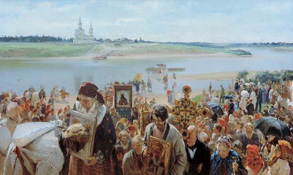 The Procession from Ilarion Michailowitsch Prjanischnikow