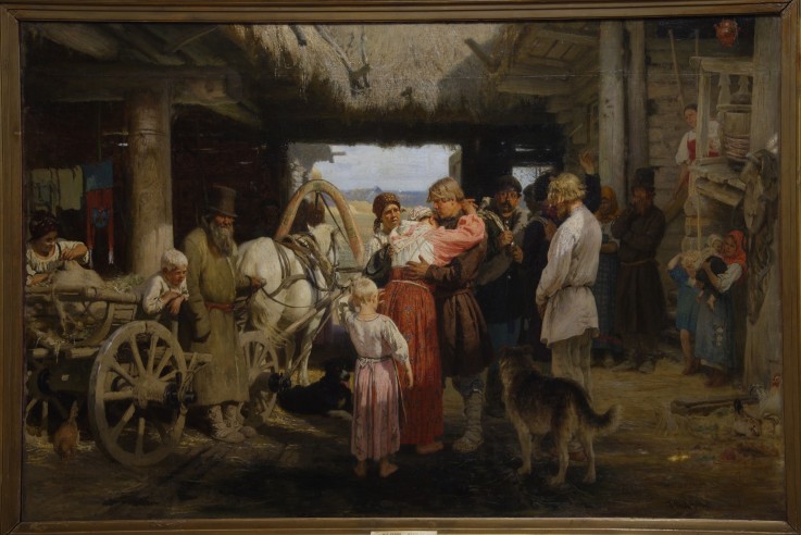The Recruit Farewell from Ilja Efimowitsch Repin