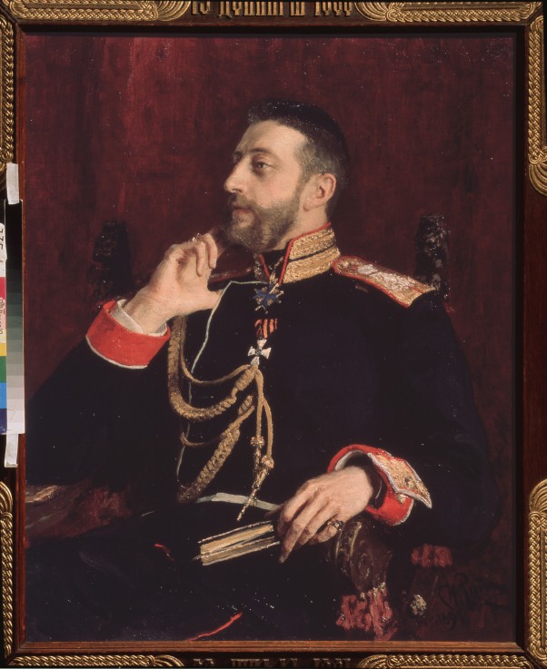 Portrait of the poet K.R. (Grand Duke Konstantin Konstantinovich of Russia) (1858-1915) from Ilja Efimowitsch Repin