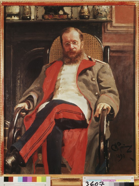Portrait of the composer César Antonovich Cui (1835-1918) from Ilja Efimowitsch Repin