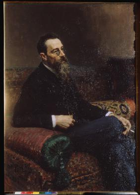 Portrait of the composer Nikolai Rimsky-Korsakov (1844-1908)