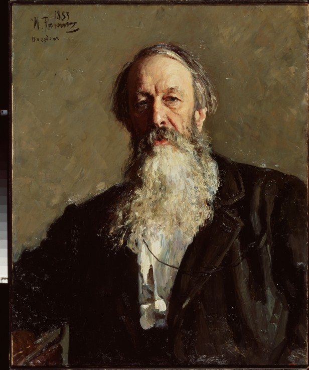 Portrait of the critic Vladimir Stasov (1824-1906) from Ilja Efimowitsch Repin