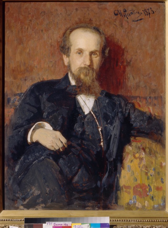 Portrait of the artist Pavel P. Chistyakov (1832-1919) from Ilja Efimowitsch Repin