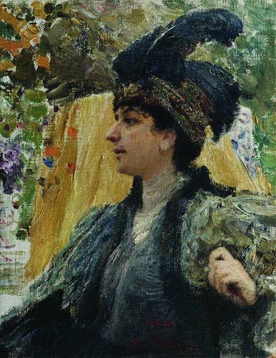 Portrait of the Painter Vera Verevkina from Ilja Efimowitsch Repin