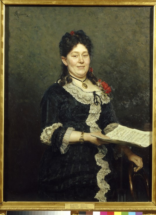 Portrait of the opera singer Alexandra Molas (1845-1929) from Ilja Efimowitsch Repin
