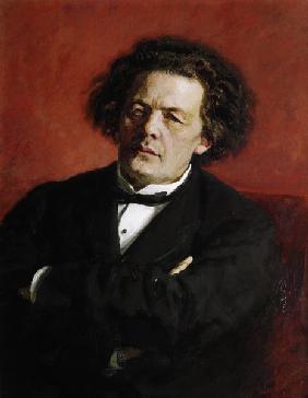 Portrait von Anton Grigoryevich Rubinstein, 1881