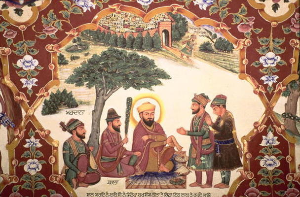 Religious painting at Gurudwara Baba Atalti (photo) from Indian School