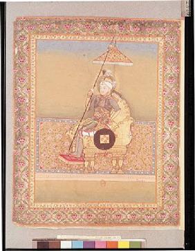 Tamerlane (1336-1404) from an album of portraits of Moghul emperors