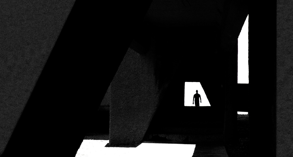 The shadow of a man from Inge Schuster