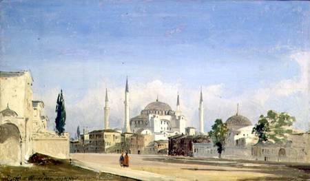 Hagia Sophia, Constantinople from Ippolito Caffi