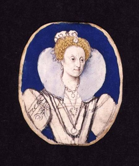 Elizabeth I, miniature portrait from Isaac Oliver