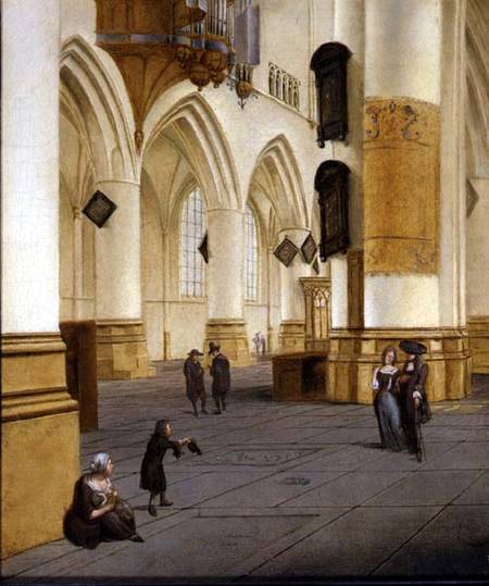 View of the south aisle of the church of St. Bavo, Haarlem from Isaac van Nickele