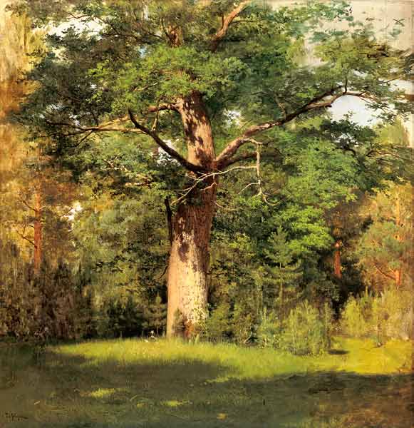The oak from Isaak Iljitsch Lewitan