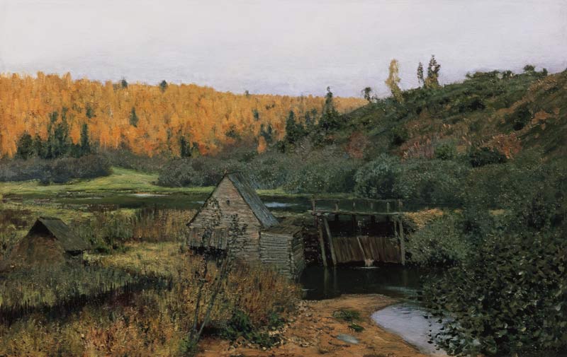 Autumn. Mill. Plyos from Isaak Iljitsch Lewitan