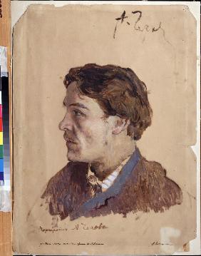 Portrait of the author Anton Chekhov (1860-1904)