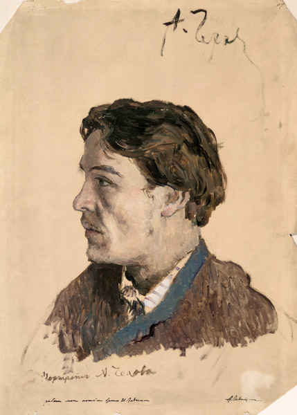 Portrait of Anton Chekhov (1860-1904) from Isaak Iljitsch Lewitan