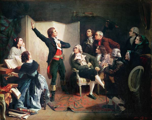 Rouget de Lisle (1760-1836) singing the Marseillaise at the home of Dietrich, Mayor of Strasbourg from Isidore Pils