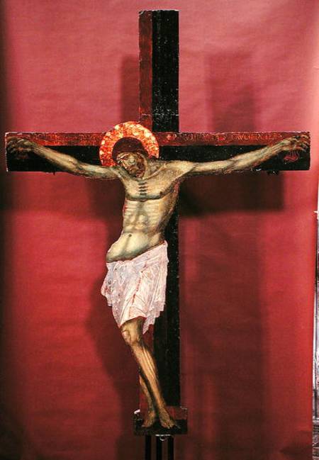 Crucifix from Italian pictural school