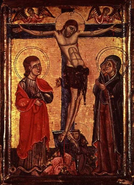 The Crucifixion from Italian pictural school
