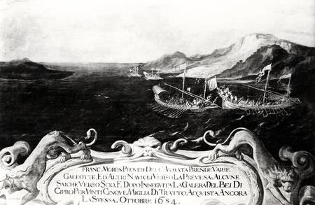 Francesco Morosini (1618-94) in an Incident off Cyprus from Italian pictural school