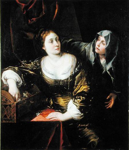 Martha and Mary or, Woman with her Maid from Italian pictural school