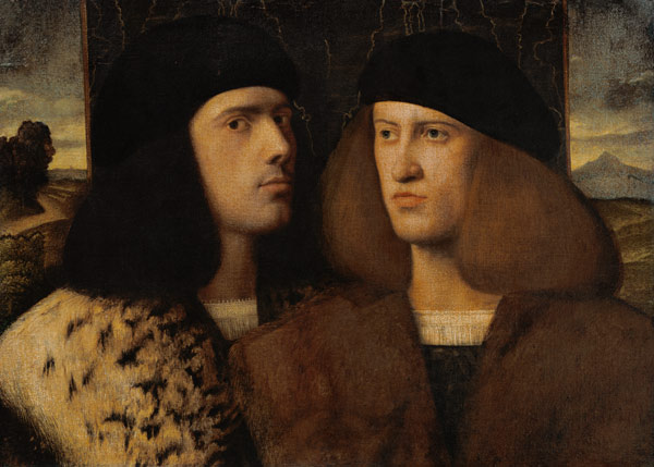 Portrait of Two Young Men from Italian pictural school
