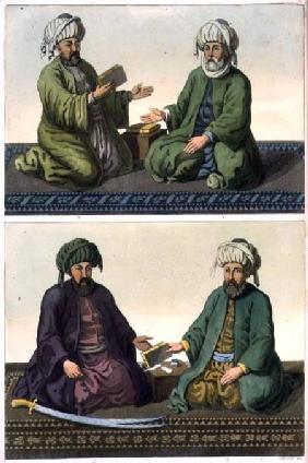 The First Four Caliphs, plate 31 from Part III, Volume I of 'The History of the Nations', engraved b