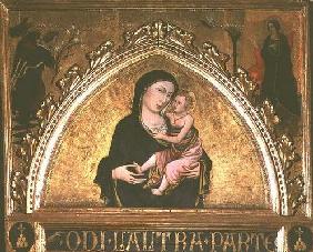 Madonna and Child (tempera on panel)