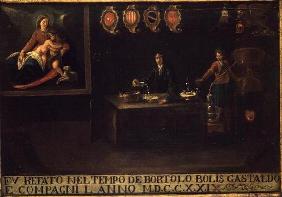 Sign of the Venetian Pharmacists' Guild, 1729 (panel)