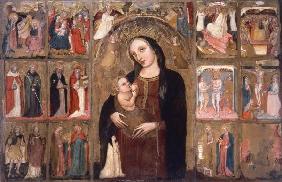 Mary w.Child & Saints / Ital.Ptg./ C14th