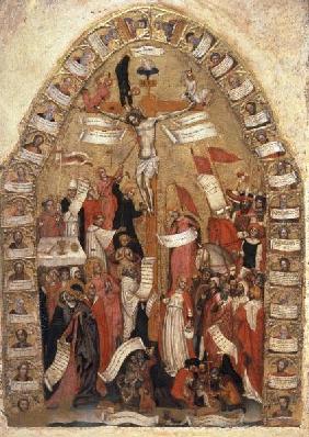 Crucifixion of Christ / Paint./ C14th
