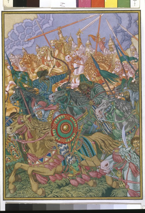 The Expulsion of Batu Khan from Ivan Jakovlevich Bilibin