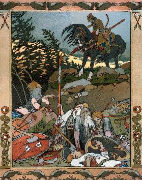 Illustration for the Fairy tale Marya Morevna
