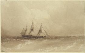 Ein Segelschiff auf hoher See