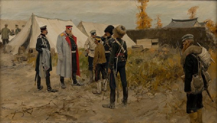 Szene aus dem Russisch-japanischen Krieg from Iwan Alexejewitsch Wladimirow