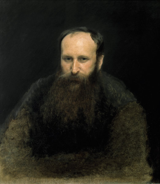 Portrait of Vasili Vasilievich Vereshchagin from Iwan Nikolajewitsch Kramskoi