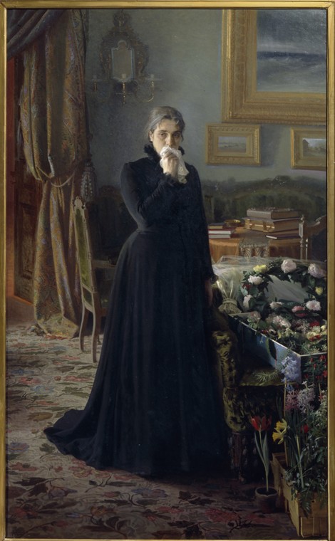Inconsolable grief from Iwan Nikolajewitsch Kramskoi