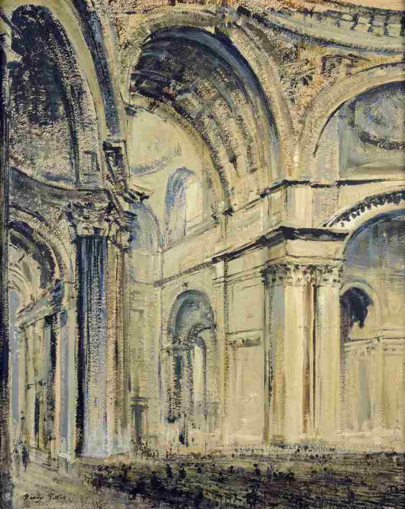 Interior of St Pauls Cathedral from J. F. Barry Pittar