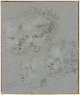 Five childs heads