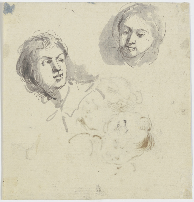 Two heads from Jacob de Wit