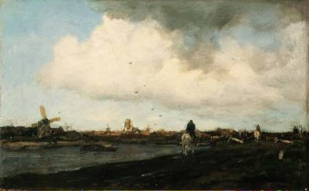 Landscape with Windmills from Jacob Henricus or Hendricus Maris