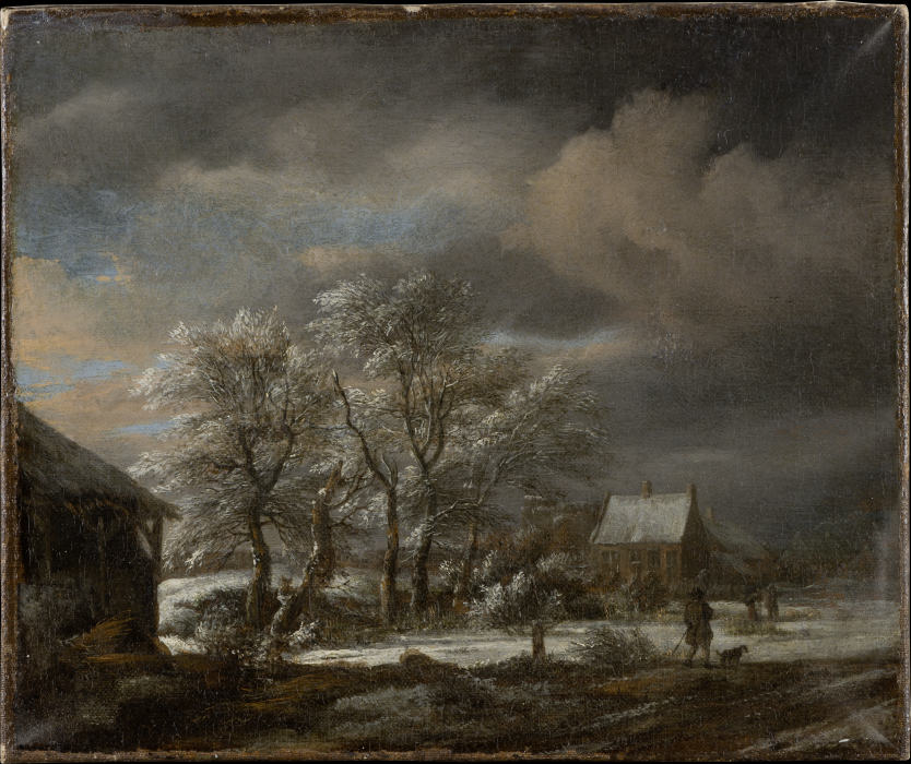 Winter Landscape with Snow-covered Trees from Jacob Isaacksz. van Ruisdael