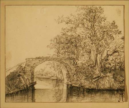 Landscape with a Stone Bridge from Jacob Isaacksz van Ruisdael
