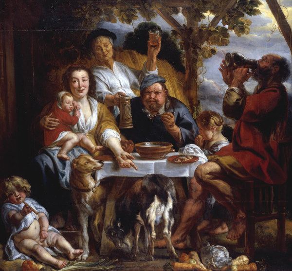 Jordaens,J./The Porridge Eater/1640-50 from Jacob Jordaens
