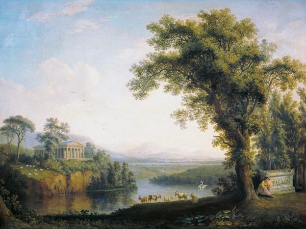 Antike Landschaft mit dem Grab des Phaeton from Jacob Philipp Hackert