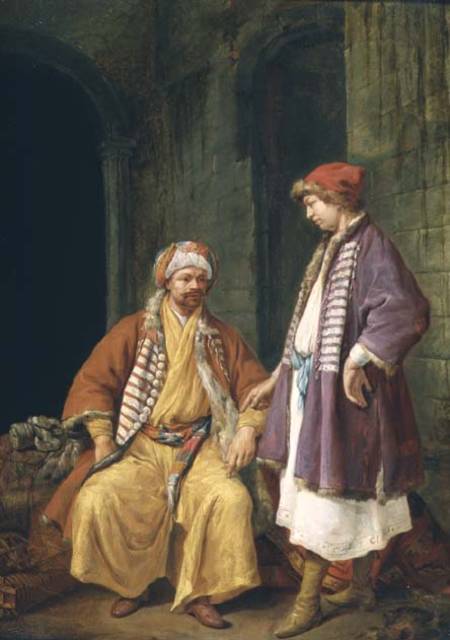 Two Merchants Conversing from Jacob Toorenvliet