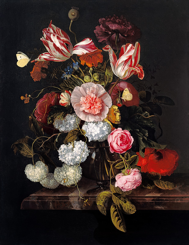 Still Life with flowers from Jacob van Walscapelle