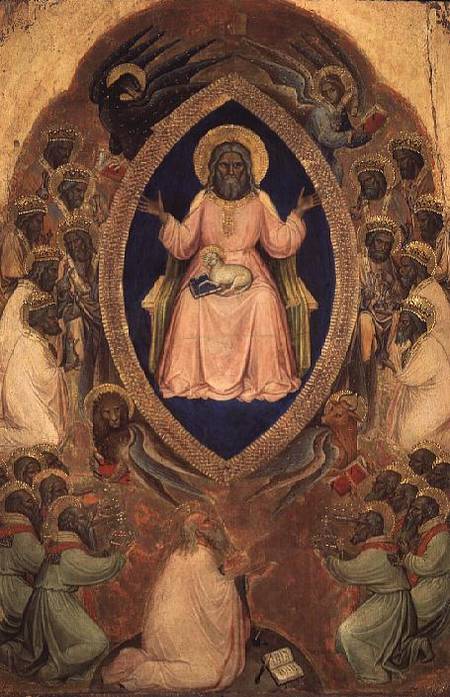 God the Father Enthroned from the Polyptych of the Apocalypse from Jacopo Alberegno