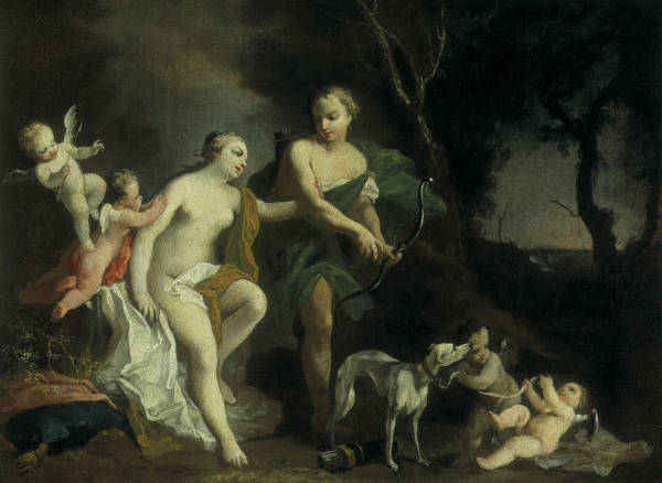 J.Amigoni / Venus and Adonis / c.1740 from Jacopo Amigoni