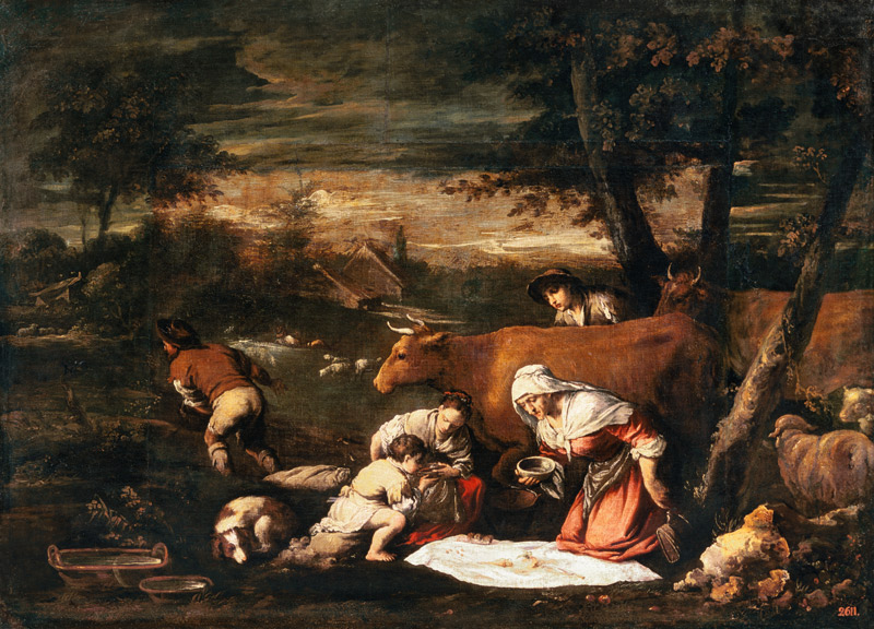 The Shepherd's Breakfast from Jacopo Bassano